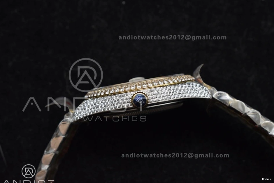 Gold Version Best 2 Tone Dial Diamond 41mm DateJust Yellow TWD Roman 0503